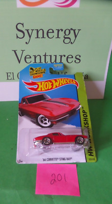 Hot Wheels HW WORKSHOP '14 ~ '64 CORVETTE STING RAY (Red) (223/250) BFF02 New!