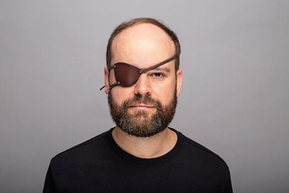 Leather Eye Patch, Eye Patch, Man Eye Patch, Woman Eye Patch - Image 2 of 4