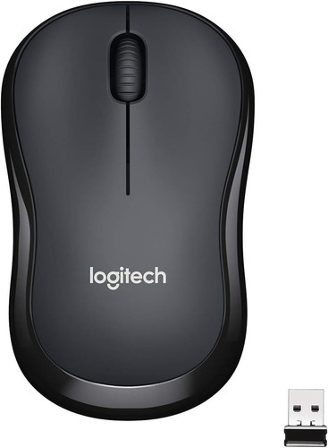 Logitech M220 Silent Wireless Mouse, 1000 DPI Optical , Ambidextrous- Black