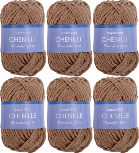 Threadart Super Soft Chenille Yarn - #5 - 50 Gm Skeins - 60 yds -Singles & Packs - Picture 41 of 101
