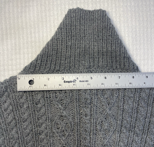Handmade NONIA Knit Sweater Kids Size 6 Gray Fisherman (Acrylic?) PLEASE READ - Picture 13 of 16