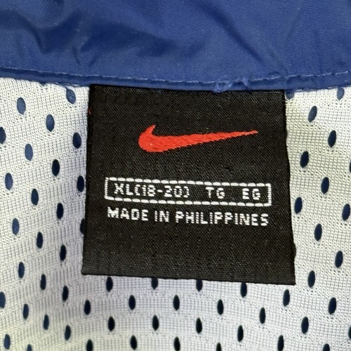 Vintage Nike Windbreaker Jacket Blue Full Zip Y2K Youth XL 18-20 Activewear - Picture 3 of 11