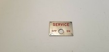 ORIGINAL 1960'S PACE SMALL STEEL SERVICE AWARD PLATE !!!!!