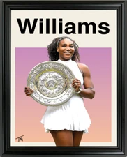 Serena Williams Framed Sports Art Photo by Thomas Maxwell
