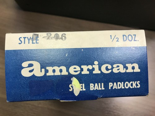 Candado Vintage American Lock, Modelo # 206, Keyed Different (KD), NOS - Imagen 8 de 8