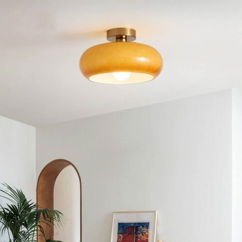 Nordic Vintage Ceiling Light Fixture Denmark Mid Century Modern Nostalgia Sem... - Picture 2 of 7
