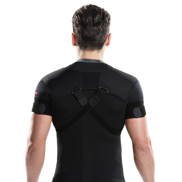 Kuangmi Double Shoulder Support Brace Strap Wrap Neoprene Protector