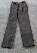 Sergio Valente Jeans Womens Size 25x33 Black Faded Vintage Special Edition