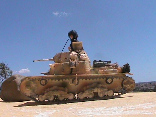 PLAYMOBIL CUSTOM TANQUE ITALIANO CHAR 13 (MAQUETA ) +CONDUCTOR ALAMEIN-1941 - Imagen 9 de 17