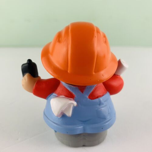 Fisher-Price Little People Trabajador de la Construcción Arquitecto con Teléfono Mattel 2002 - Imagen 3 de 10