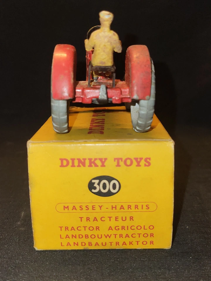 Vintage Fonte 300 Messey-Harris Tracteur Dinky Jouets England Meccano 1950 Boîte - Photo 4/4
