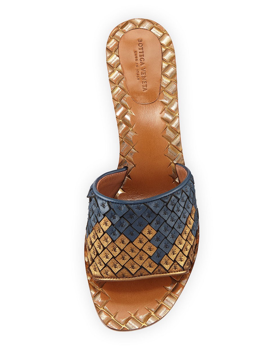 BOTTEGA VENETA BAND SANDAL サイズ40 Bottega Veneta Intrecciato Woven Band Slide Sandals Shoes