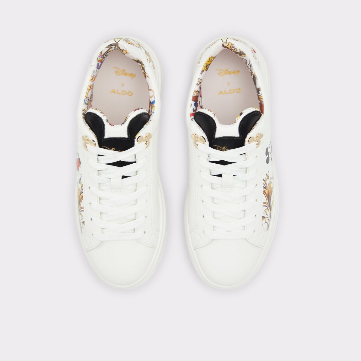 Aldo X Disney Women's D100 Graphic Lace Up Low Top Sneakers