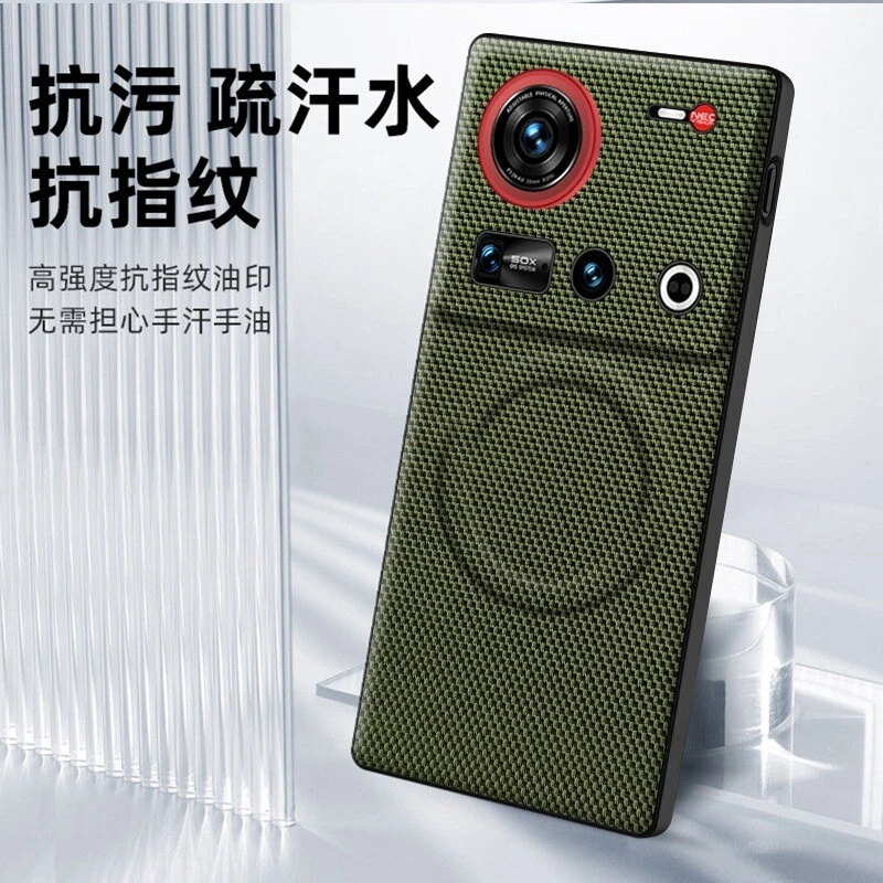 Para ZTE nubia Z70s Ultra, Funda de Teléfono Híbrida Armadura Cuero Magnética Cubierta Suave Foto 2 de 4