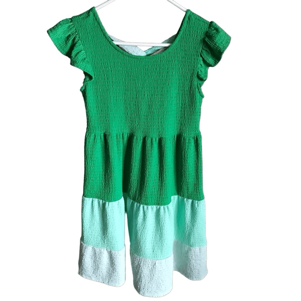 Bonnie Jean size 14 girls green ruffle dress short sleeve (DD*) | eBay Bonnie Jean size 14 girls green ruffle dress short sleeve (DD*) | eBay