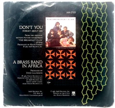 SIMPLE MINDS - Dont You Forget About Me / Brass Band In Africa
