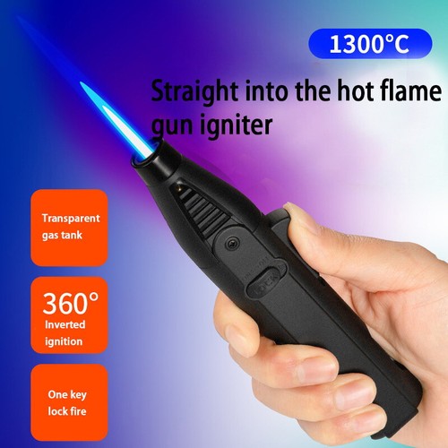 Butane Lighter Torch Lighter With Adjustable Jet Flame Windproof Refillable Gas