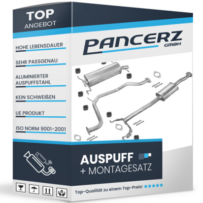 Auspuffanlage für Mazda 626 III (GD) 2.0 8V 90PS Coupe 1990-1991