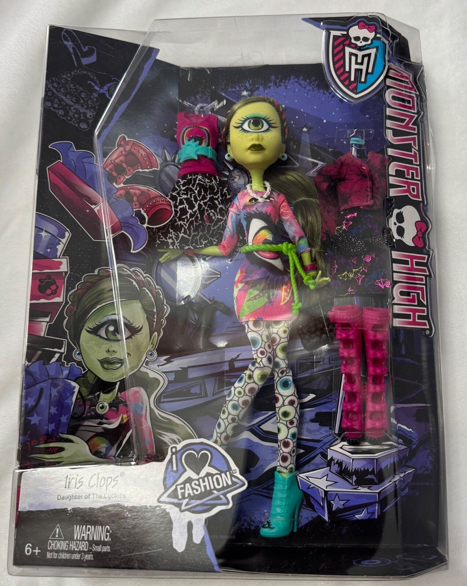 モンスター・ハイ 一つ目人形　アイリス・クロップス Monster High I heart Fashion Iris Clops Complete New in Box | eBay