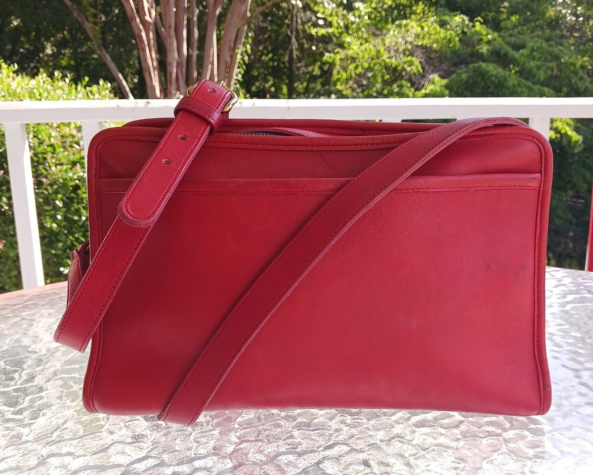 バッグ COACH Signature Accessory Pouch Red rare COACH Signature Campus Accessory Pouch 6094 Handbag RED Rare