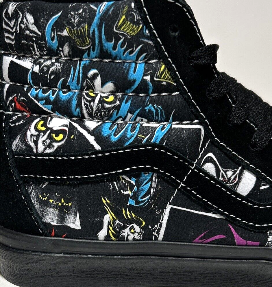 Vans Disney Sk8-Hi Womens Size 9 Disney 100 Villains Black