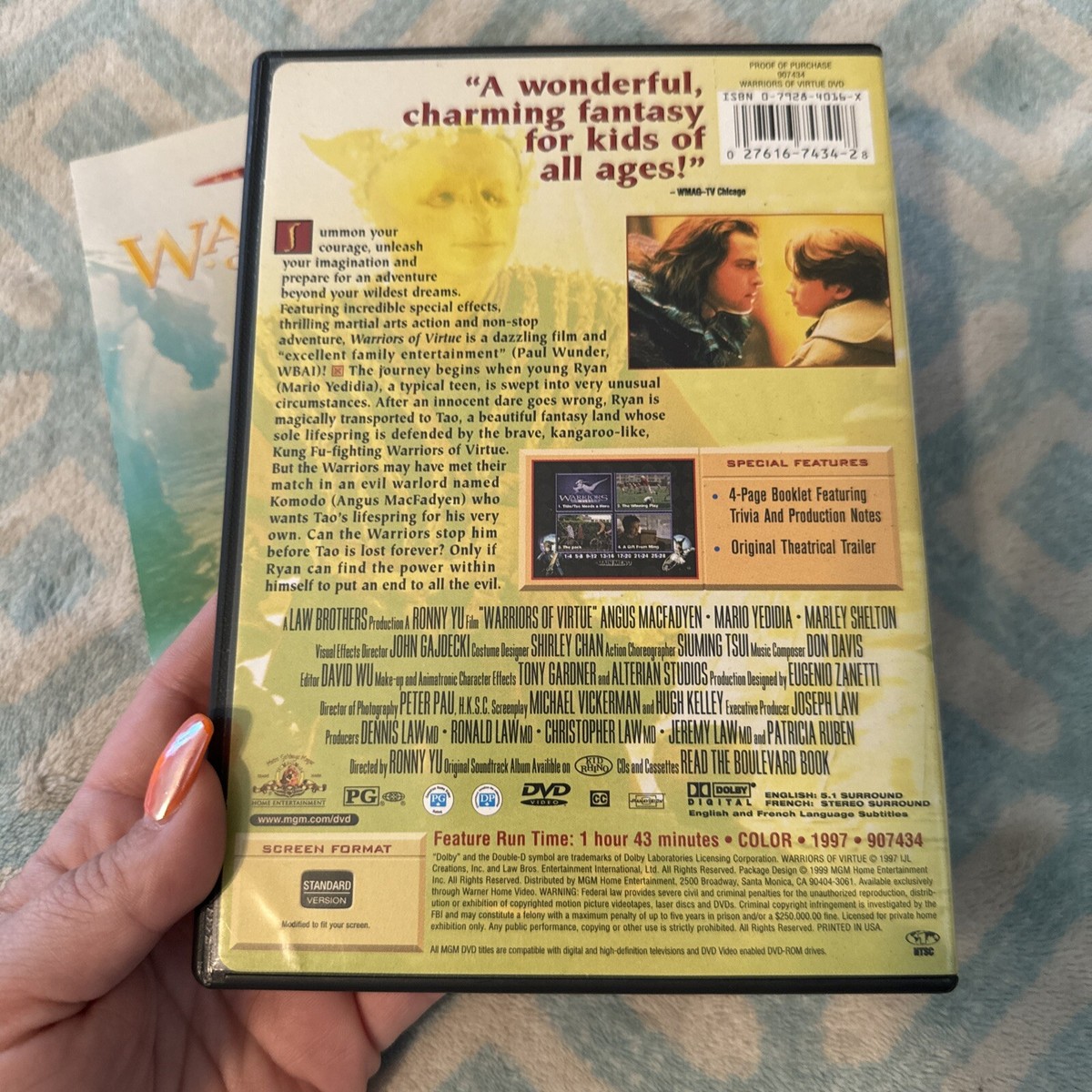 Warriors of Virtue (DVD, 1999) EXCELLENT !!! Rare OOP !! MGM