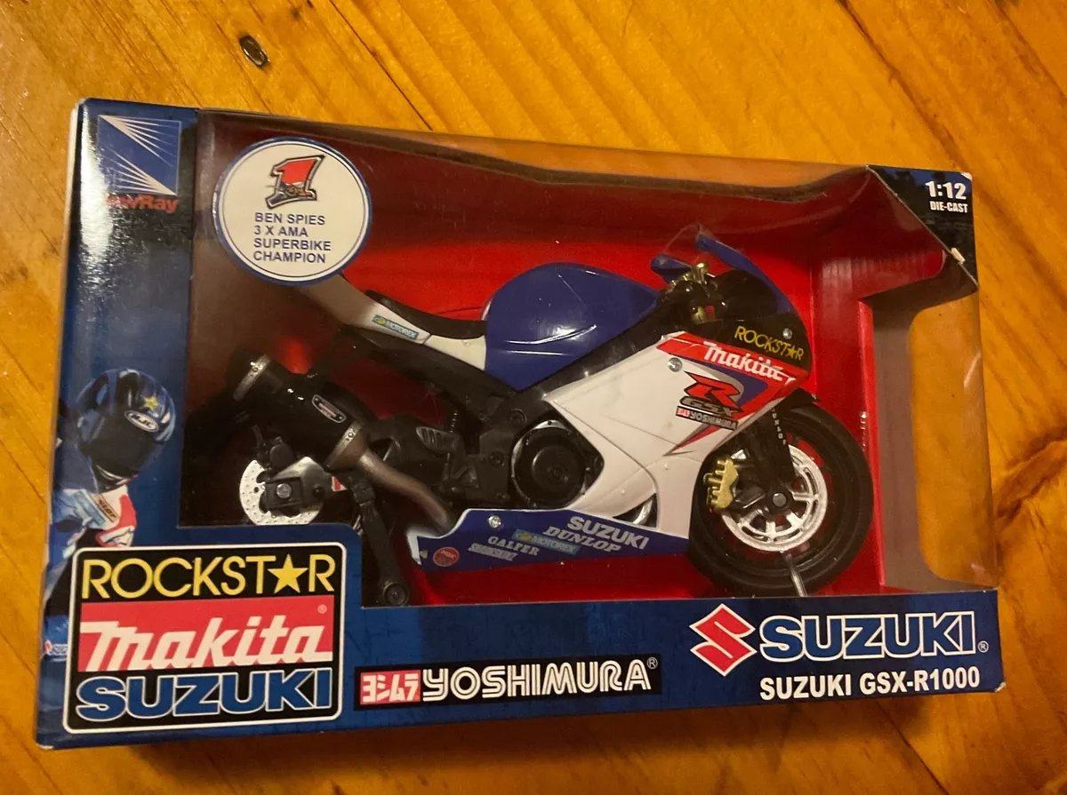 Newray 1 12 Rockstar Makita Suzuki Gsx R1000 1 Ben Spies AMA 3x