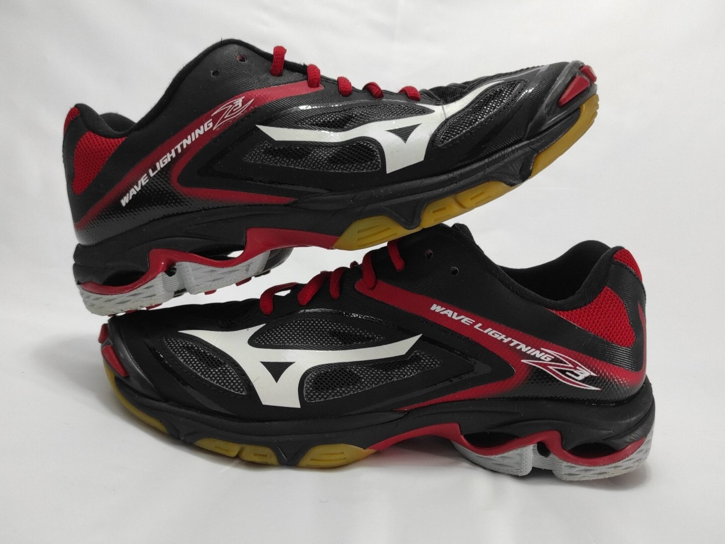 Noodlottig uniek Maan oppervlakte Mizuno Wave Lightning Z3 Volleyball Court Women's Shoes Black Red White  Size 8.5 | eBay