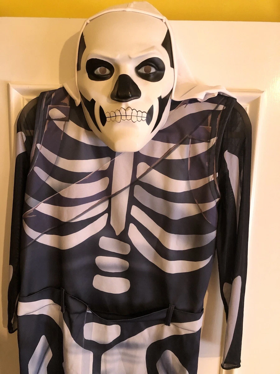 Fortnite SKULL TROOPER Skin Halloween Costume CHILD EXTRA LARGE (14-16)