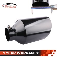 Black Stainless Steel Bolt-on Diesel Exhaust Tip 4 Inlet 8 Outlet 15 Long New Black Stainless Steel Bolt-on Diesel Exhaust Tip 4 Inlet 8 Outlet 15 Long New