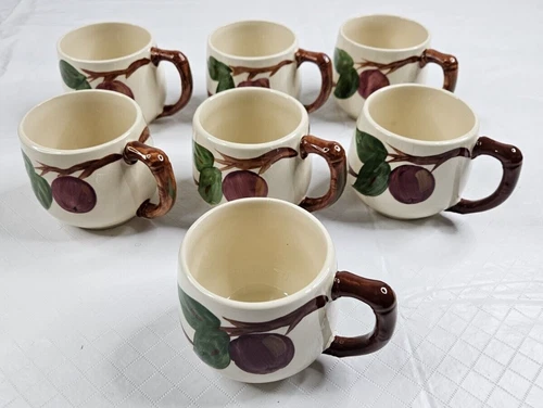 Vtg Franciscan Apple Small Coffee Tea Mug Lot 7 Made England