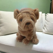 Vintage 1992 Ganz Shiri Shar-Pei 12" Plush Brown Wrinkle Dog Stuffed Animal GUC