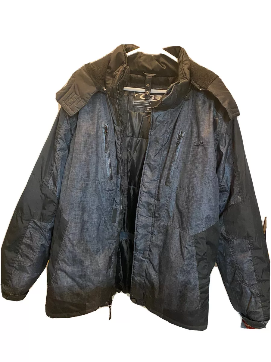 CB Sports Mens Winter Coat Jacket Size M Hooded See Description