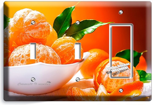 SWEET MANDARIN ORANGES LIGHT SWITCH OUTLET WALL PLATES KITCHEN DINING ROOM DECOR - Picture 31 of 34