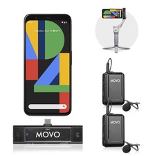 Movo Edge-uc-duo Wireless Lavalier Microphone System, Usb Type-c Compatible,,,