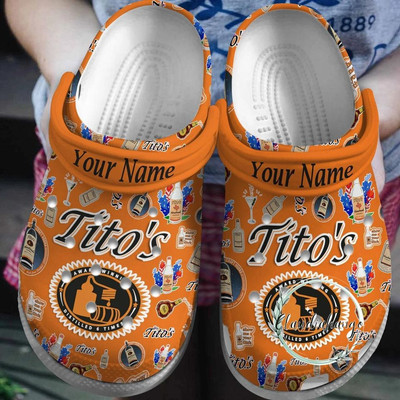 Personalized Tito's Handmade Vodka Clog Shoes, Custom Footwear for Fans