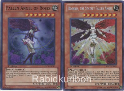 yugioh fallen angel deck Yugioh Rosaria, the Stately Fallen Angel + Fallen Angel of Roses Set