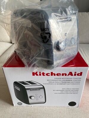 New KitchenAid 5KMT221 2-Slice Toaster   Onyx Black