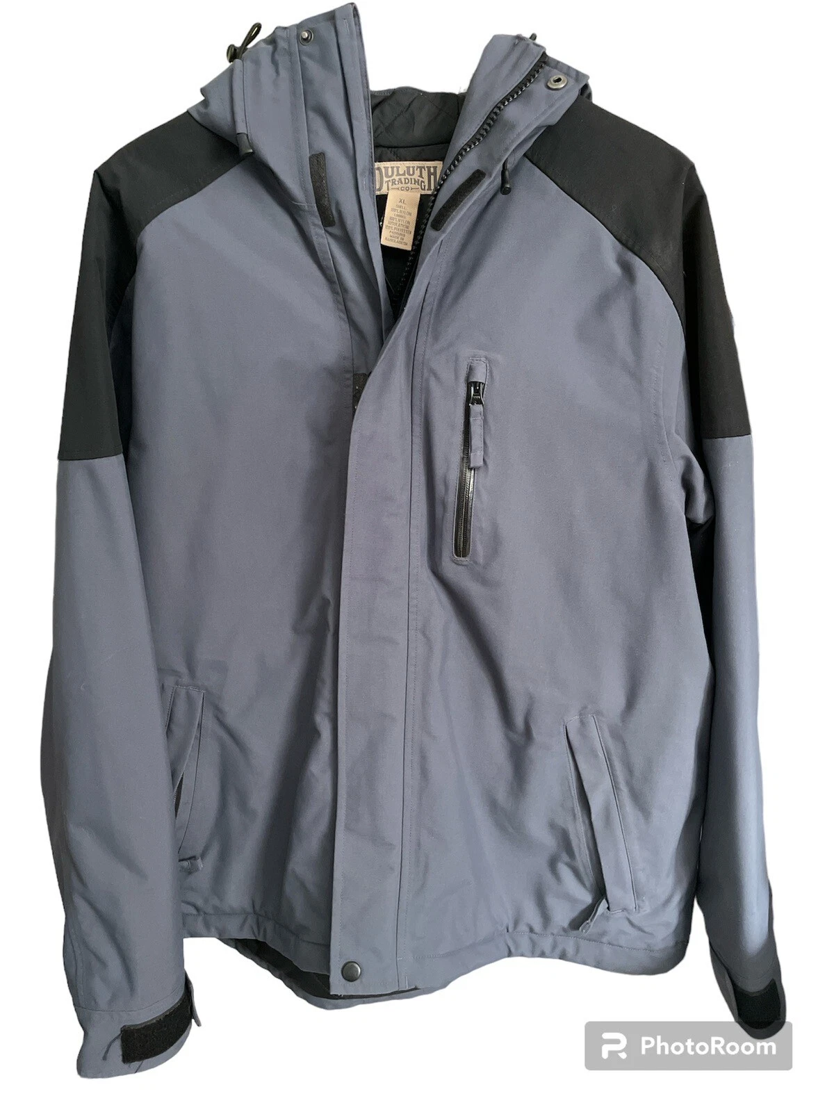 Duluth trading Co Grey Blue Black Jacket CL