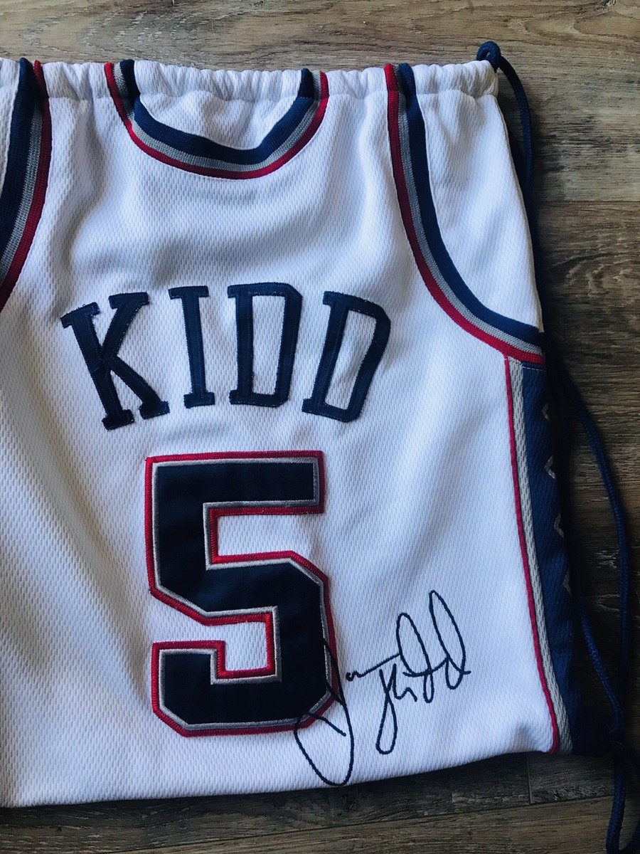 NBA NETS Jason Kidd キッド　ユニフォーム　ジャージ 48 New Jersey Nets Vintage Jason Kidd AUTHENTIC Champion