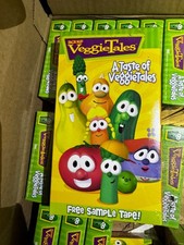 Lot of 50 VTG 2000 VeggieTales New Sealed VHS A Taste Of VeggieTales Sample Tape