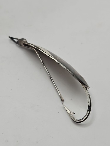 Antique Fishing Lure, Johnson Weedless Spoon, Silver Minnow Number 10105 Vintage - Picture 7 of 13