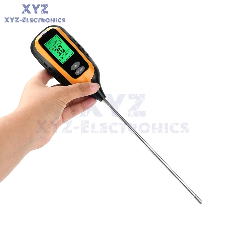 6in1 Digital PH Tester Soil Water Moisture Light Test Meter Temperature Humidity - Image 3 of 4