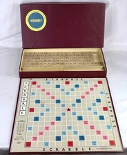 Vintage 1950's SCRABBLE Board Game COMPLETE! Selchow & Righter Co - 106 Tiles