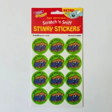 TREND Scratch n Sniff RETRO STINKY STICKERS, fruit pie Scented -NEW!