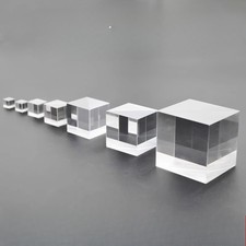 Cemented four-prism optical glass reflective coating cube triangular prism7-50mm