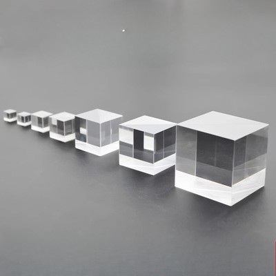 Cemented four-prism optical glass reflective coating cube triangular prism7-50mm