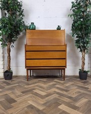 Vintage Mid-Century Richard Hornby Teak Bureau Home Office Desk Scandi Retro