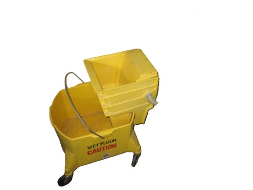 Industrail/Commercial Continental Yellow Mop Bucket 26 quart Vintage USA