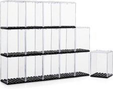 15 Pcs Minifigure Display Cases - Acrylic Display Box Fit for Minifig and Act...